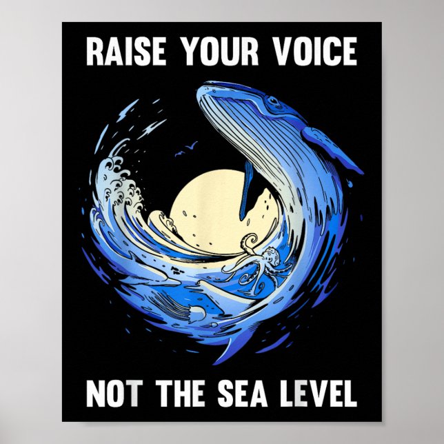 Poster Clima de Proteção Ambiental do Mar de Baleias (Frente)