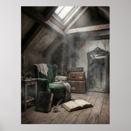 Poster Clima de Santuário Abandonado no Sótão