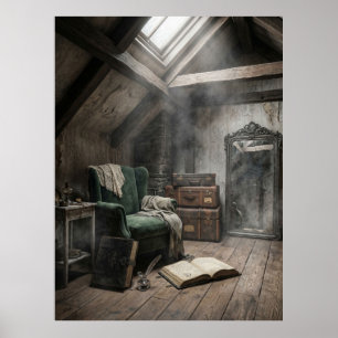 Poster Clima de Santuário Abandonado no Sótão