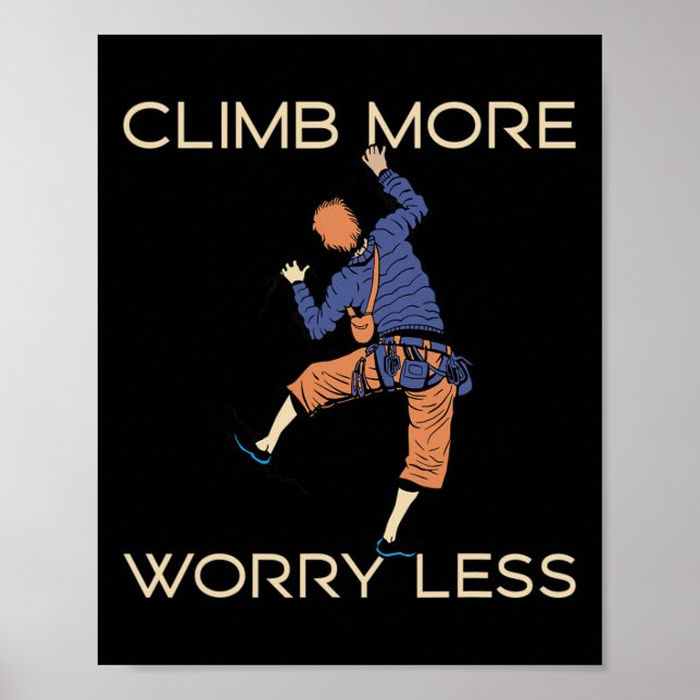 Poster Climb Clamber Rock Climbing Climber Bouldering  (Frente)