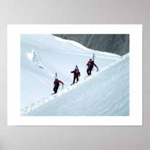 Pôster Climbers, Mont Blanc, França