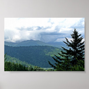 Poster Clingmans 'Cloud Shadows' Dome, Enfumaçados Excele