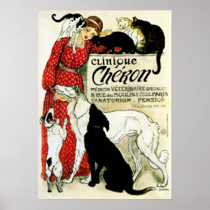 Poster Clínica CLINIQUE CHERON Pet por Theophile Steinle