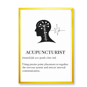 Poster Clínica de acupuntura Arte de parede gráfico de pa