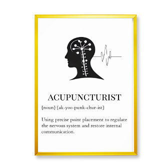 Poster Clínica de acupuntura Arte de parede gráfico de pa