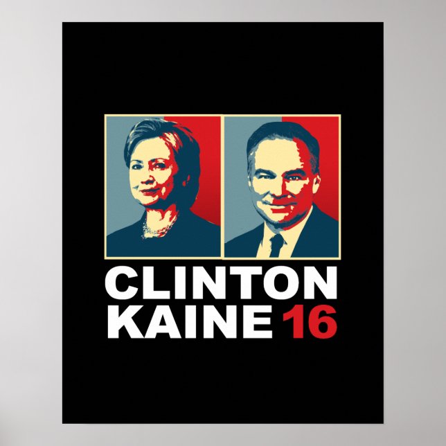 Pôster Clinton Kaine 16 - Posterizado — (Frente)