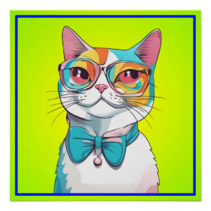 Pôster Clipart de Ilustração de Cat