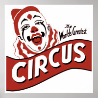 Clipe de palhaço de circo, ilustração fofa