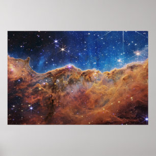 Poster Clipes Cósmicos Carina Nebula James Webb Telescópi