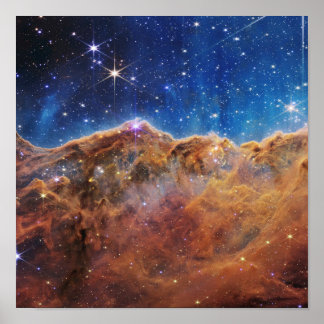Poster Clipes cósmicos na Nebulosa de Carina