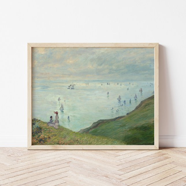 Poster Clipes em Pourville | Claude Monet (Criador carregado)