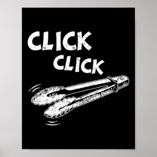 Poster Clique A Clique Pinças Churrasco Churrasqueando Pe