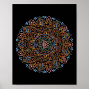 Poster Clique em Estilo Mandala 86 47 Sutil Anti Trump Re