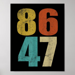 Poster Clique em Estilo retroativo 80s Estilo 86 47 Anti