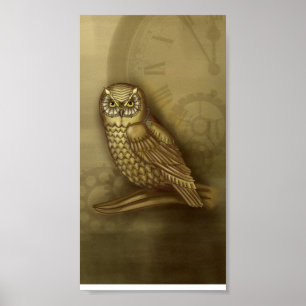 Poster Clockwork Owl Print