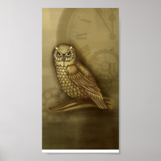 Poster Clockwork Owl Print
