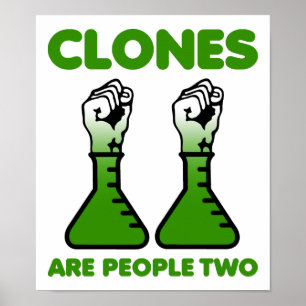 Poster Clones São Pessoas Dois Cartaz Divertido