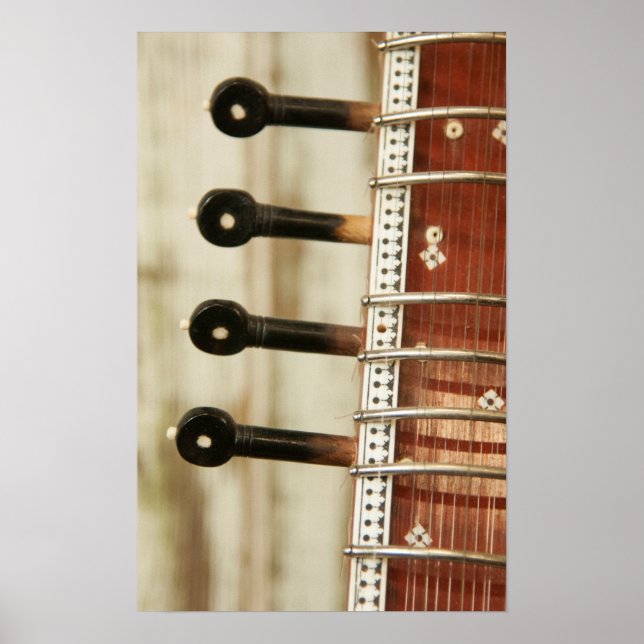 Poster Close Up do Sitar Indiano Kunti (Frente)