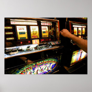 Pôster Close up do slot machine