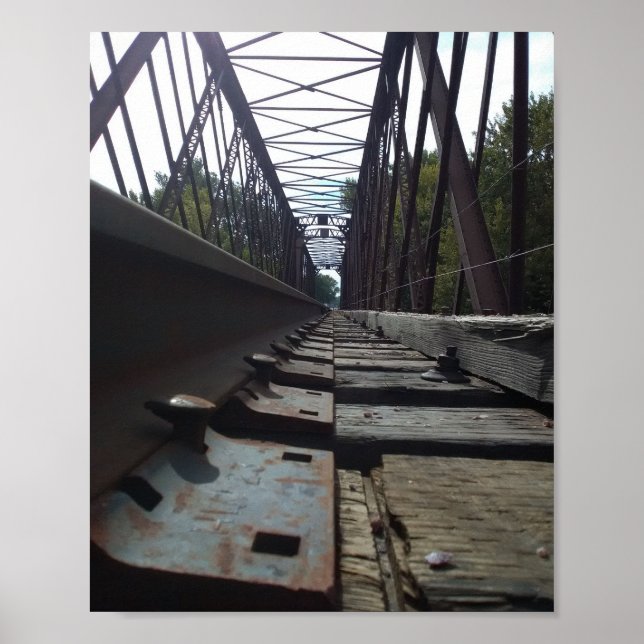 Poster Close up low angle view Railroad Spike  (Frente)