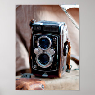 Pôster Close-up of an antique camera