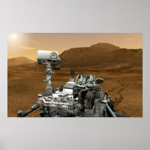 Poster Close-up of Mars Curiosity Rover