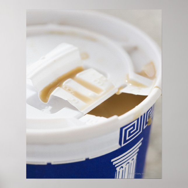 Poster Close up of take out coffee (Frente)