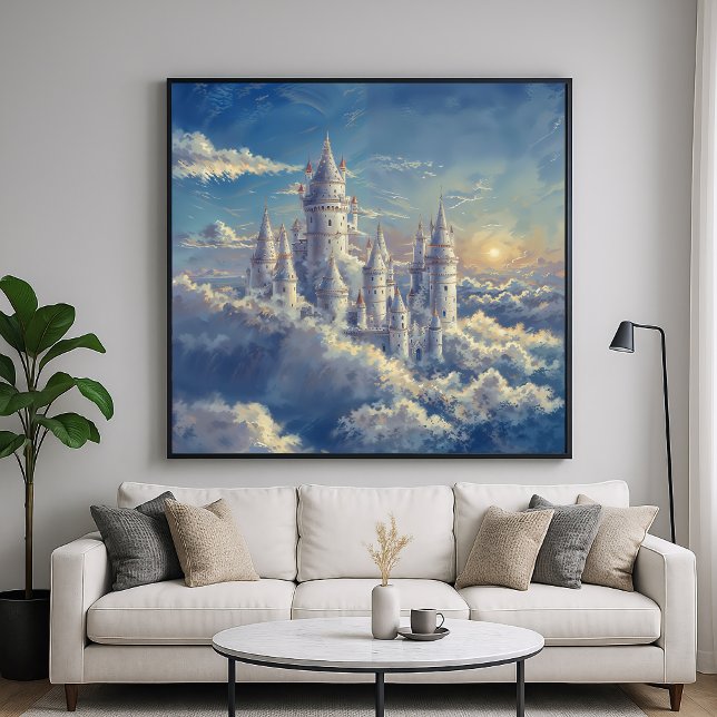 Poster Cloud Castle - Painterly Fantasy Art (Criador carregado)