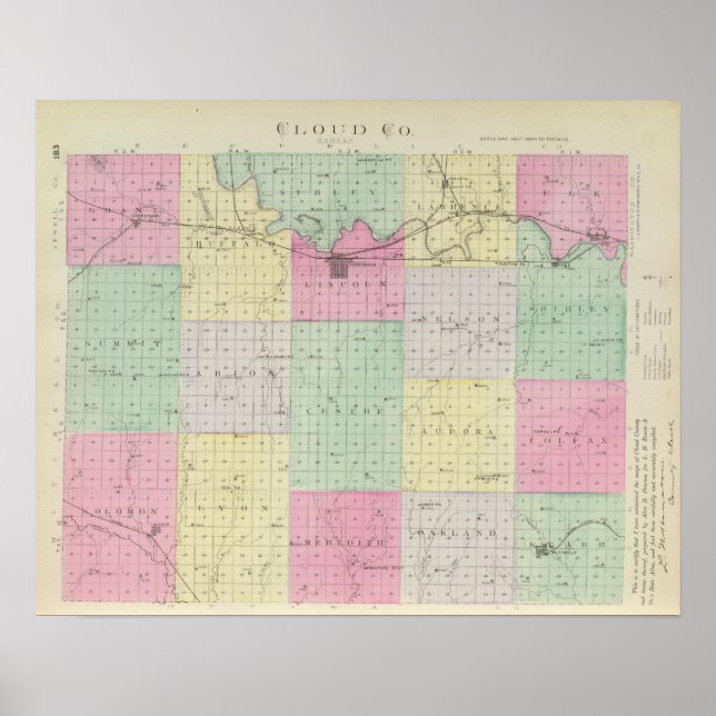 Poster Cloud County, Kansas (Frente)
