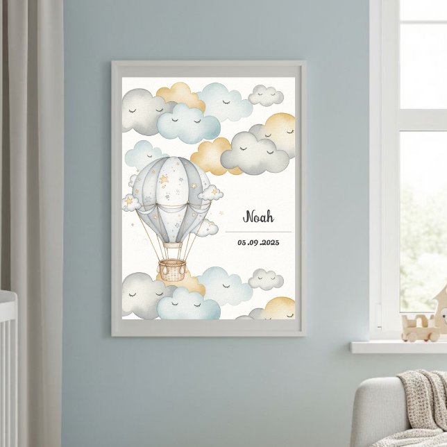 Poster Cloud Journey" Art Print - Baby Nursery Decor (Criador carregado)