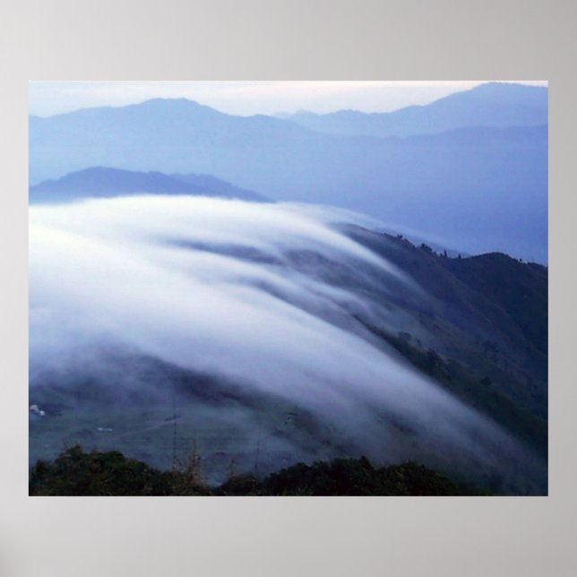 Pôster Cloud Mist Darjeeling Índia (Frente)