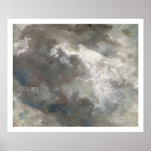 Pôster Cloud Study, 1821 (óleo no papel colocado no papel