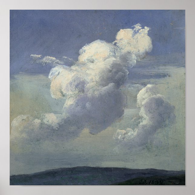Pôster Cloud Study, 1832 (Frente)