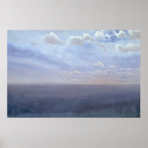 Poster Cloud Study with Sea and Sky - Albert Bierstadt