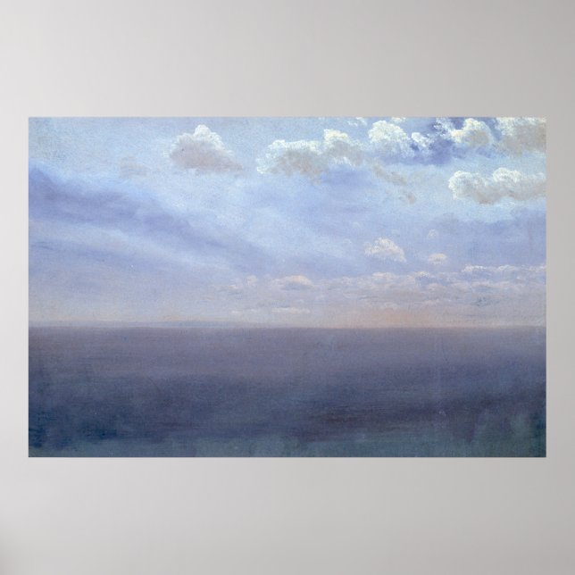 Poster Cloud Study with Sea and Sky - Albert Bierstadt (Frente)