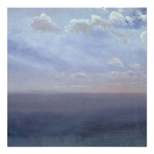 Pôster Cloud Study with Sea and Sky - Albert Bierstadt