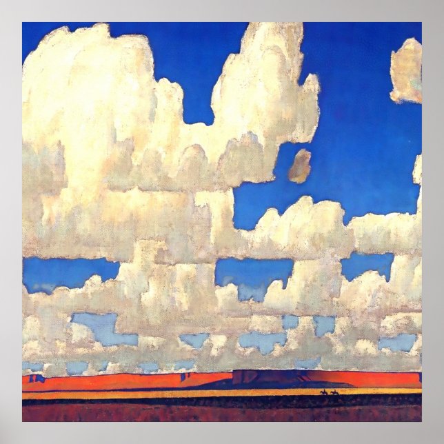 Poster "Cloud World" por Maynard Dixon (Frente)