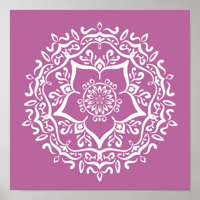 Pôster Clover Mandala (Frente)