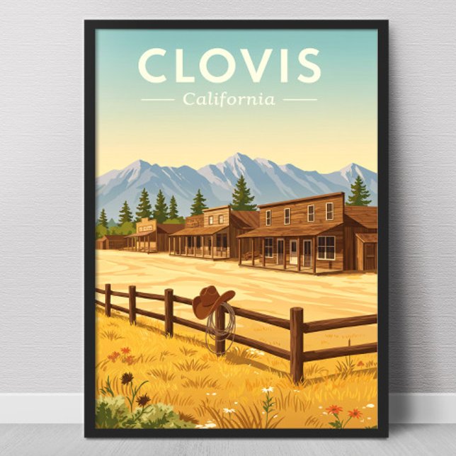 Poster Clovis Califórnia Antiga (Criador carregado)