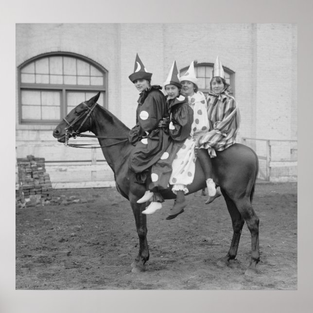 Poster Clowns on a Horse, 1915 (Frente)