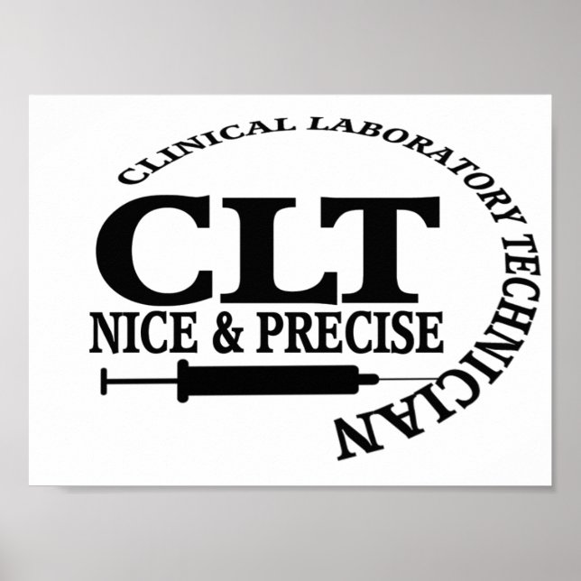 Poster CLT NICE e PRECISE! TÉCNICA LABORATORIAL CLÍNICA (Frente)
