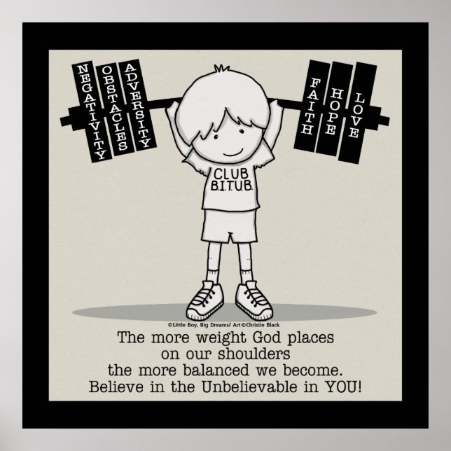 Pôster Club BITUB - Mais Equilibrado (Com Fronteira) (Frente)