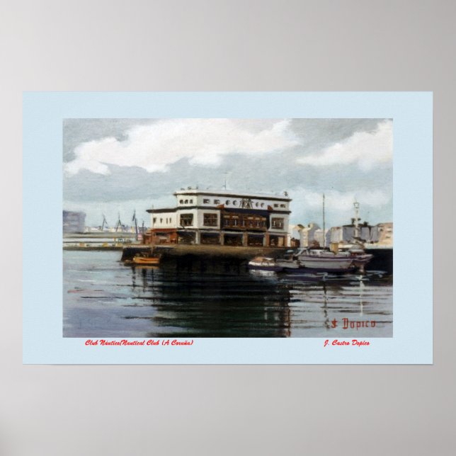 Poster Club Náutico (A Coruña)/Clube Náutico (A Coruña) (Frente)