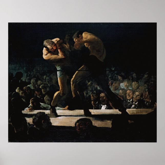 Pôster Club Night por George Bellows (Frente)