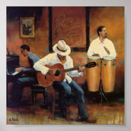 Poster Club Orchesta a l'huile