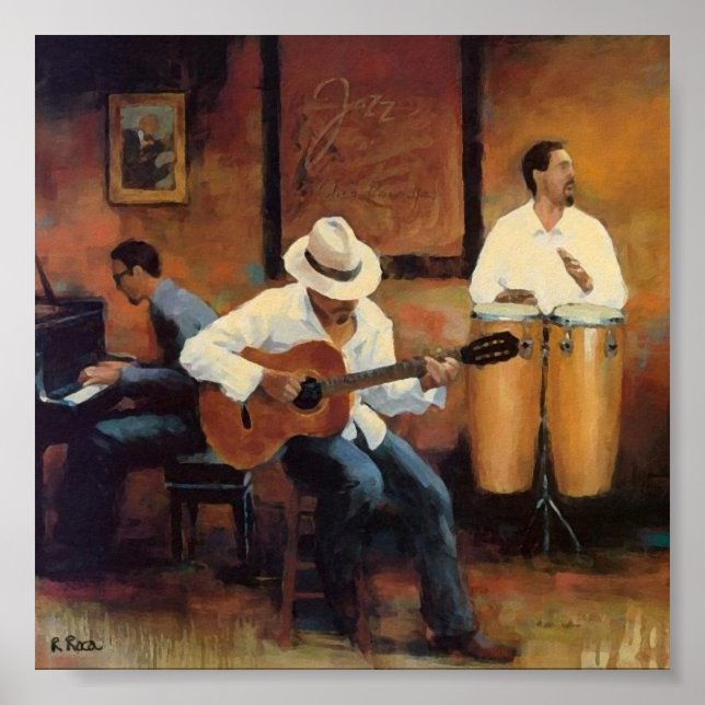 Poster Club Orchesta a l'huile (Frente)