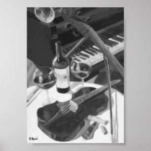 Pôster Club Orchestra á l´huile