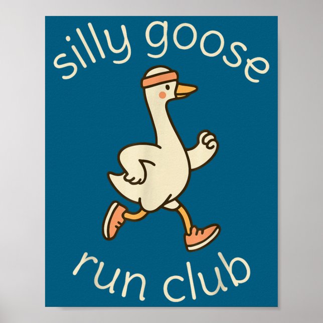 Poster Club Sport Silly Marathon Gymer Running Goose Runn (Frente)