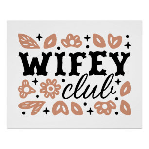Pôster Clube da esposa estética de cowboy mulher country