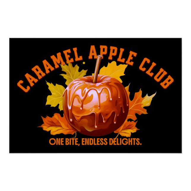 Pôster Clube da Maçã com Caramelo (Frente)